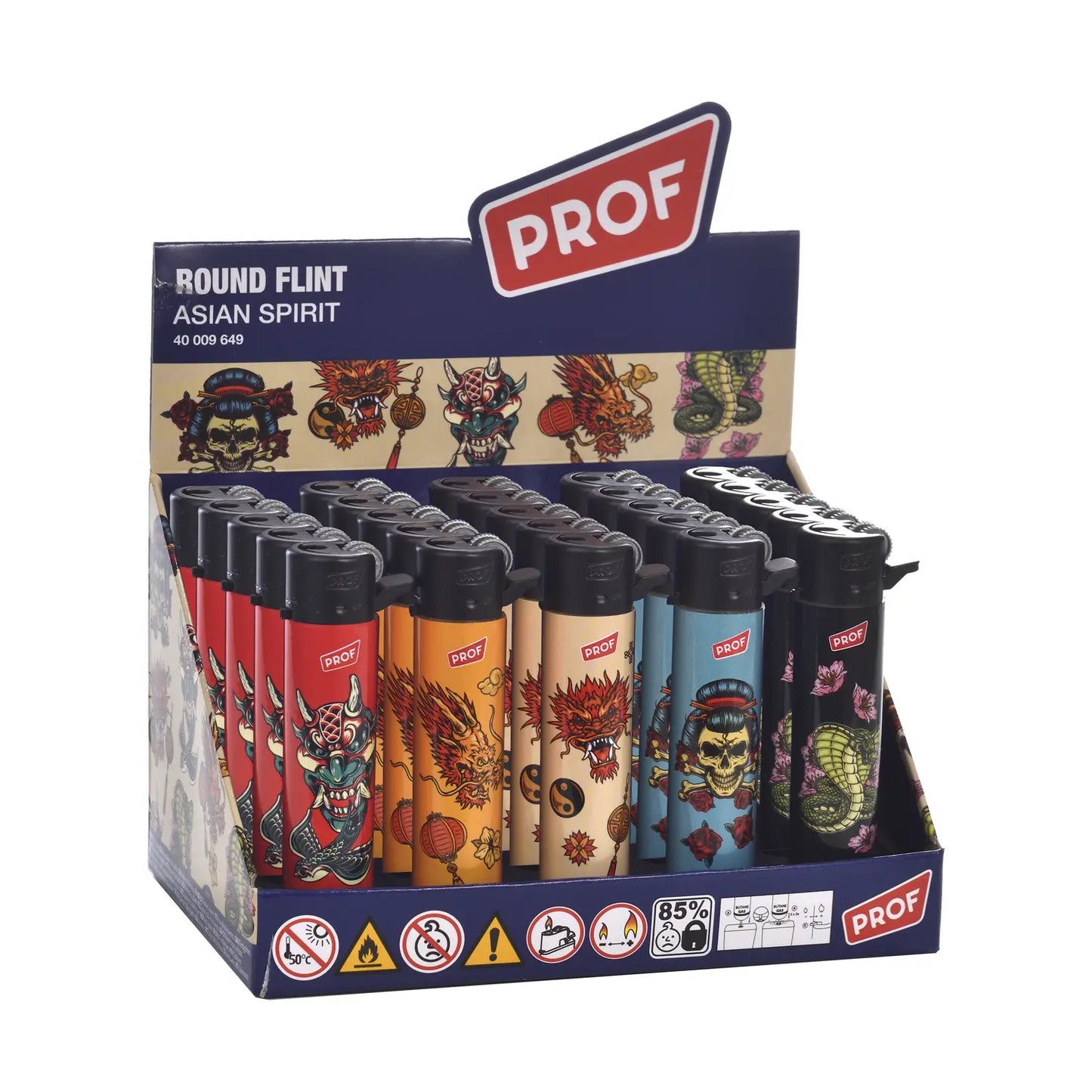 Briquet rond à pierre Asian Print- Prof